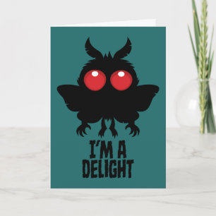 Tarjeta Soy una deliciosa Mothman criptida espeluznantemen