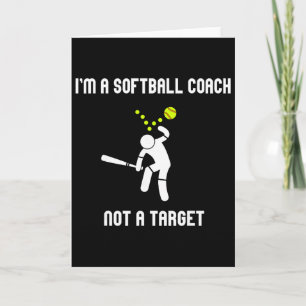 Tarjeta Soy una entrenadora de sóftbol no un objetivo dive