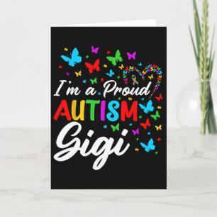 Tarjeta Soy una Gigi orgullosa del autismo Cintas de conci