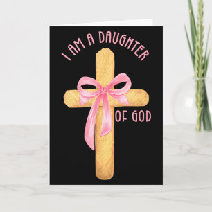 Tarjeta Soy Una Hija De Dios Joven Chica Cristiana Coquet