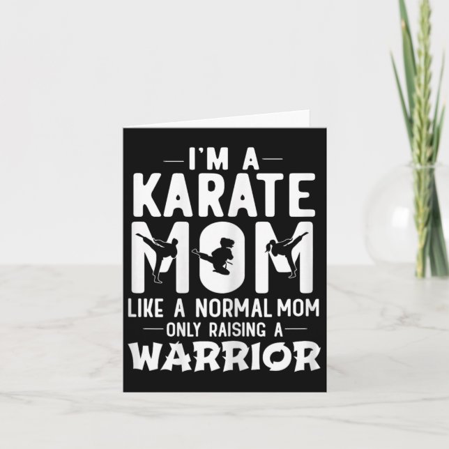Tarjeta Soy una madre de karate como una madre normal que  (Anverso)