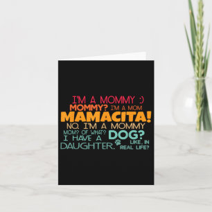 Tarjeta Soy Una Mamá, Mamá_ Soy Una Mamá Mamacita Diseño