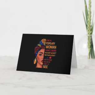 Tarjeta Soy una mujer de febrero