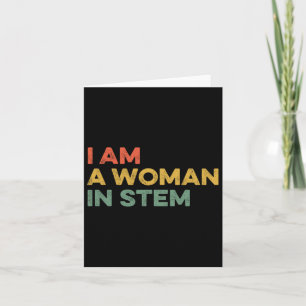 Tarjeta Soy Una Mujer En Matemáticas Feministas De La Cien