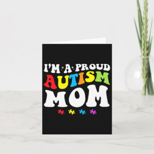 Tarjeta Soy una orgullosa madre del autismo - Conciencia d
