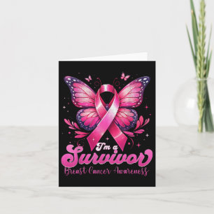 Tarjeta Soy una superviviente de cáncer de mama conciencia