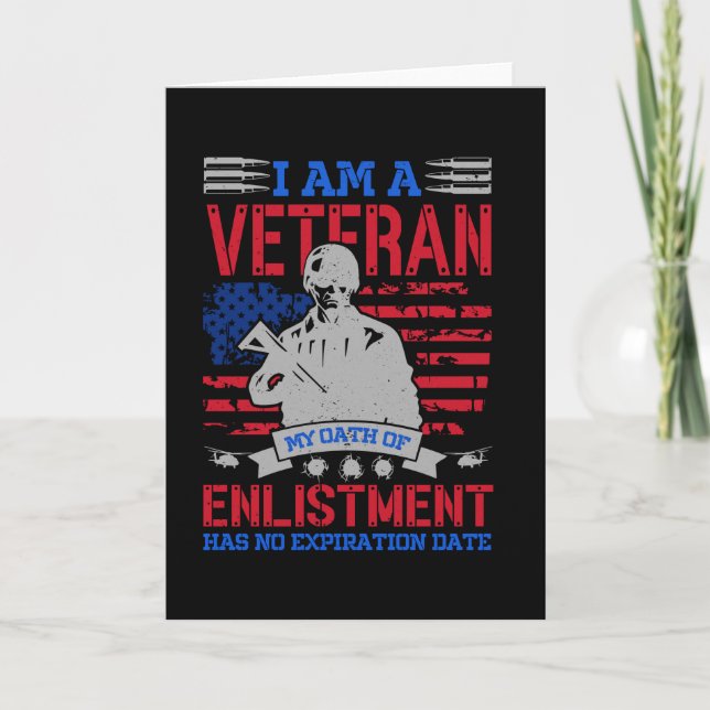 Tarjeta Soy Veterano - El regalo perfecto para héroes en E (Anverso)