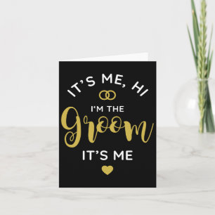 Tarjeta Soy Yo Hola, Soy El Groom, Soy Los Hombres El Día