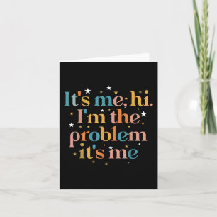 Tarjeta Soy yo Hola, soy el problema es yo