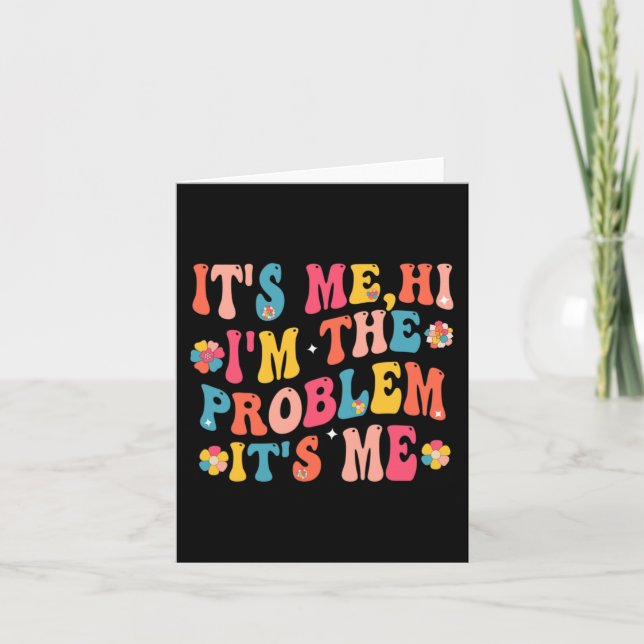 Tarjeta Soy yo Hola, soy el problema, soy yo 5 (Anverso)