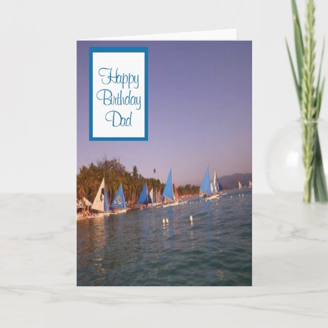Tarjeta Spaces al aire libre Cumpleaños (Anverso)