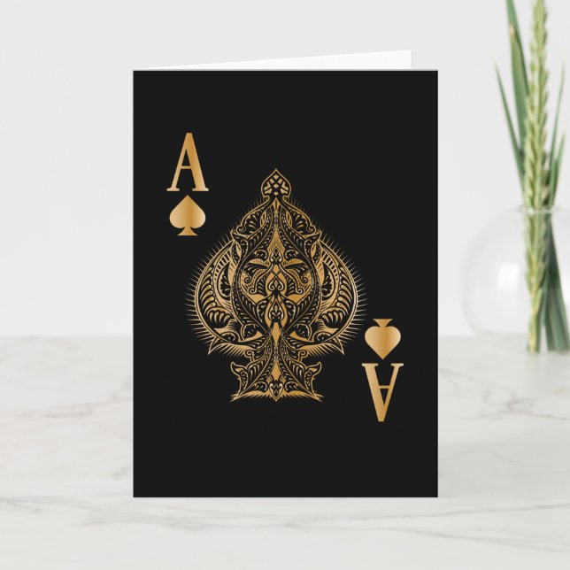 Tarjeta Spades Poker Ace Casino (Anverso)