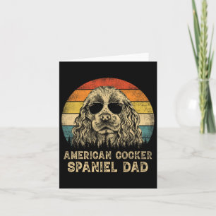 Tarjeta Spaniel Cocker Americano Papá Amantes de los Perro