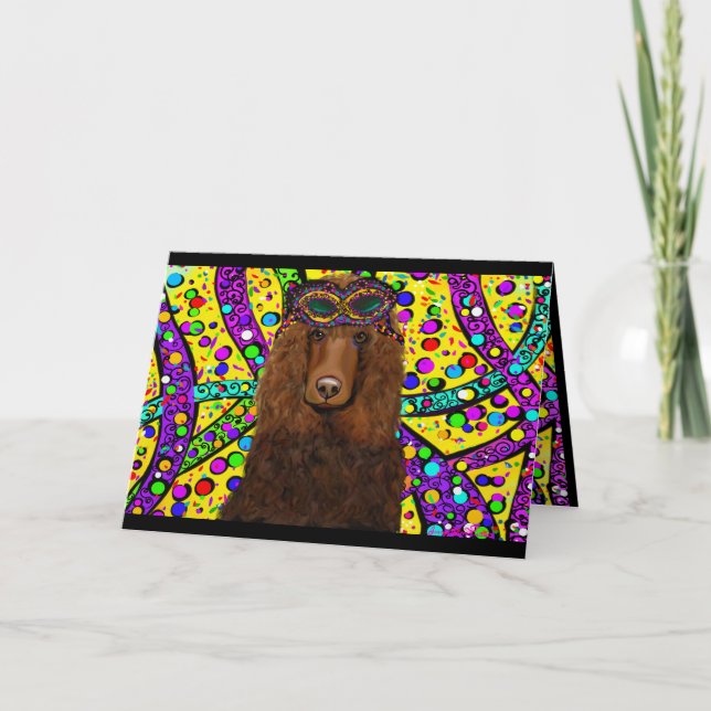 Tarjeta Spaniel de agua irlandés (Anverso)