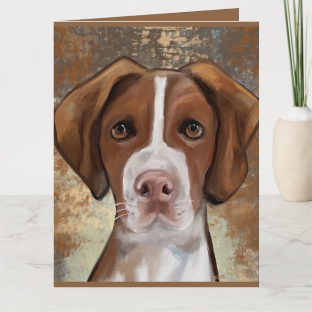 Tarjeta Spaniel de Bretaña         (Anverso)