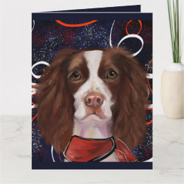 TARJETA SPANIEL DE MUELLER INGLÉS   