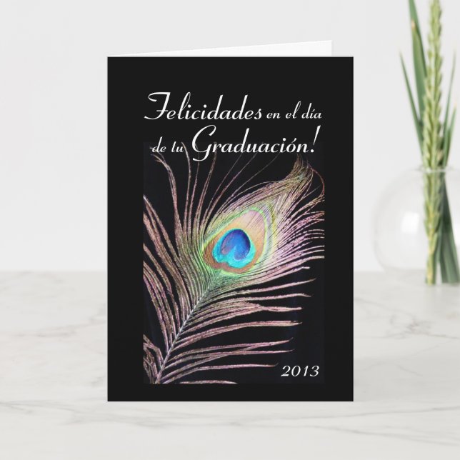 Tarjeta Spanish:Graduacion / 2013 Graduation (Anverso)