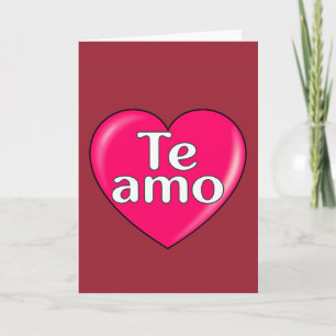 Tarjeta Spanish - I love you