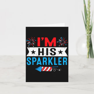 Tarjeta Sparkler and 4th of july matching couplesSparkler 