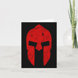 Tarjeta Spartan Warrior Helmet Gym Motivación Esparta Anci