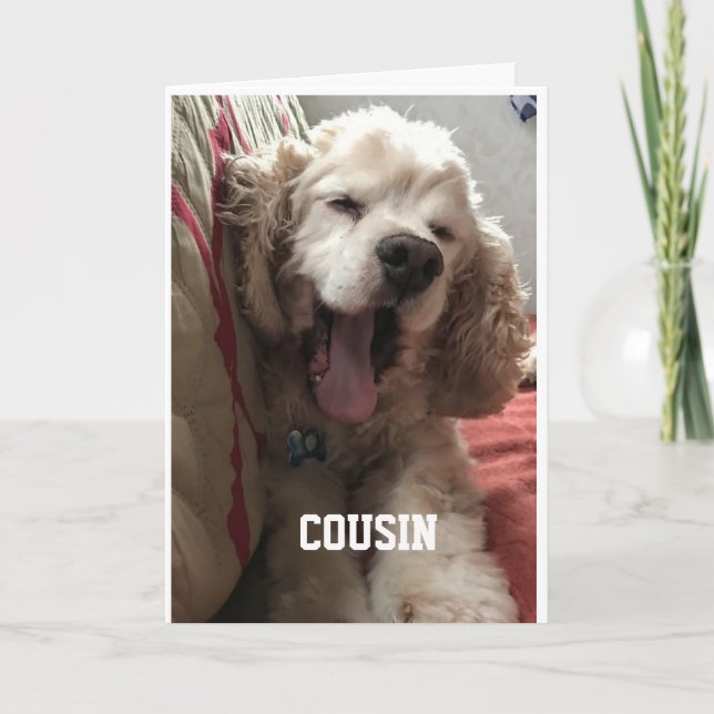 Tarjeta **SPECIAL BIRTHDAY** for "COUSIN" Card (Anverso)