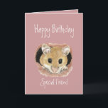 Tarjeta Special Friend Birthday Cute  Mouse Greeting Card<br><div class="desc">Change the Special Friend to your name and make the card for your mother,  sister... . whoever is a fan of mice,  nature,  wildlife or animals.  



  



  



  


com
  



  



  



  


com
  



  



  



  



  


com.</div>