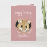 Tarjeta Special Friend Birthday Cute  Mouse Greeting Card<br><div class="desc">Change the Special Friend to your name and make the card for your mother,  sister... . whoever is a fan of mice,  nature,  wildlife or animals.  



  



  



  


com
  



  



  



  


com
  



  



  



  



  


com.</div>