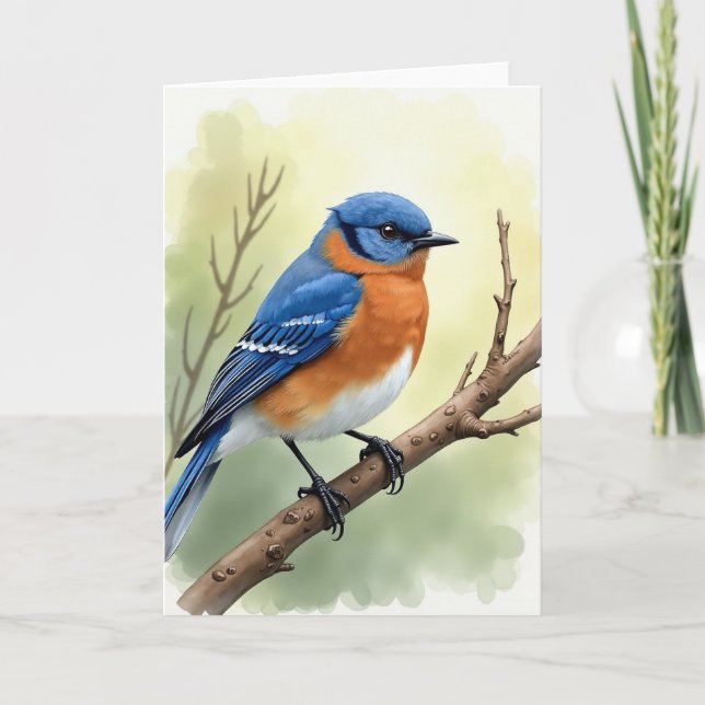 Tarjeta Speckled Bird Scene Card (Anverso)