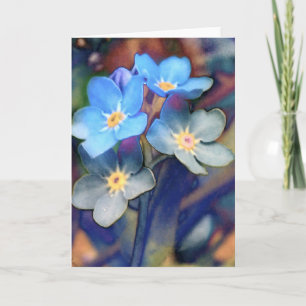 Tarjeta Speedwell, Veronica - Un saludo floral