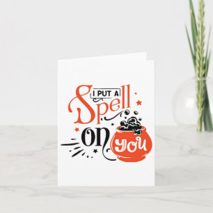 Tarjeta Spell Te Puse En Halloween Sensación De Espuma