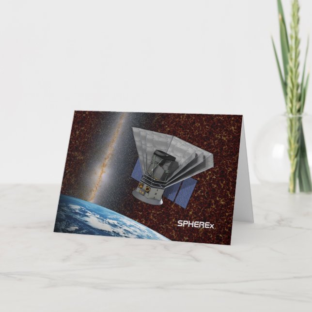 Tarjeta SPHEREx Galaxy Hunter Spacecraft (Anverso)