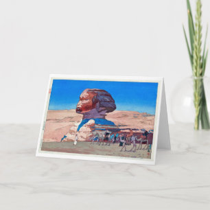 Tarjeta Sphinx (hora del día), Hiroshi Yoshida