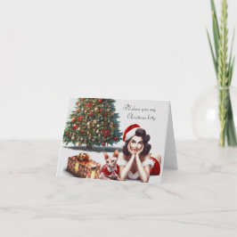 Tarjeta Sphynx Cat Navidades adultos
