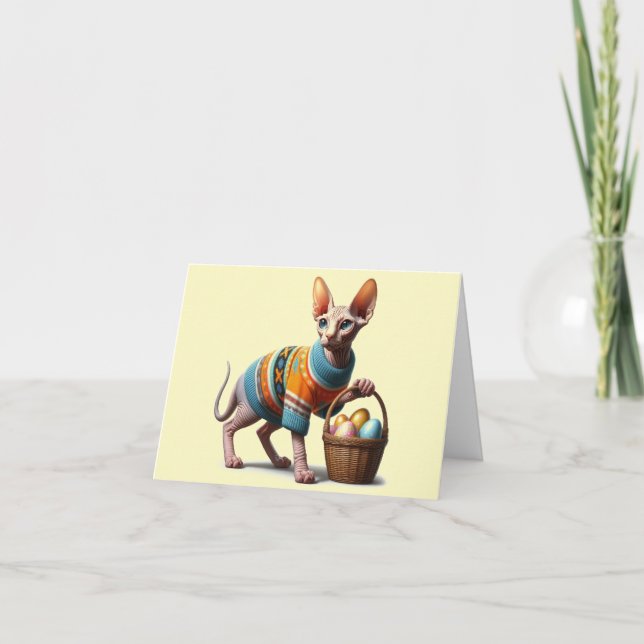 Tarjeta Sphynx de Pascua descargable (Anverso)