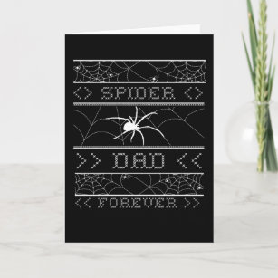 Tarjeta Spider Dad Forever Ugly Halloween 2021 Spider