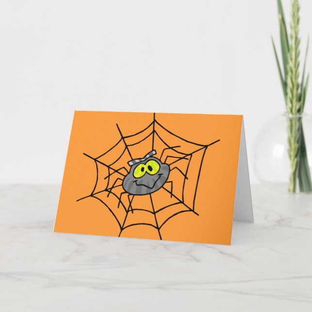 Tarjeta Spider Halloween (Anverso)
