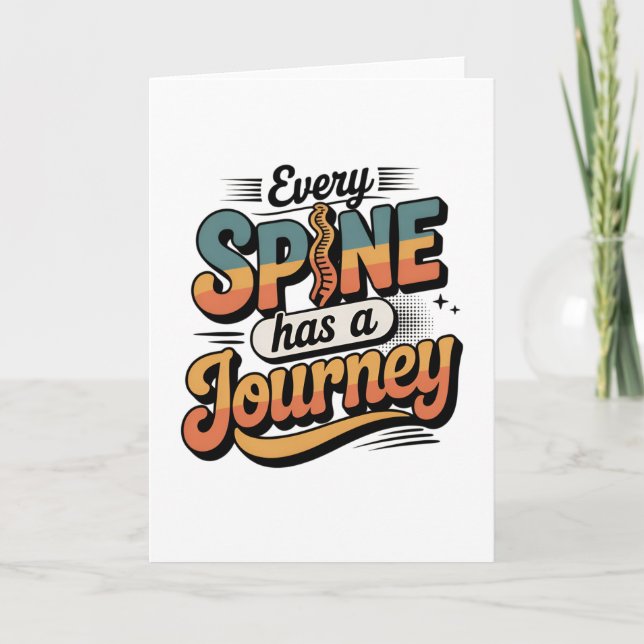 Tarjeta Spine Care Journey and Body Alignment (Anverso)