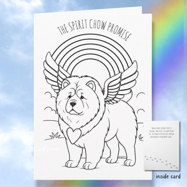 Tarjeta SPIRIT CHOW PROMISE  Memorial Folded Greeting Card (Subido por el creador)