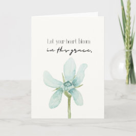Tarjeta Spiritual Card In His Grace Floral Card