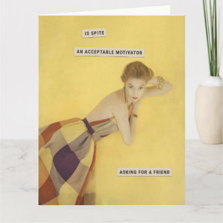 Tarjeta Spiteful Retro Housewife