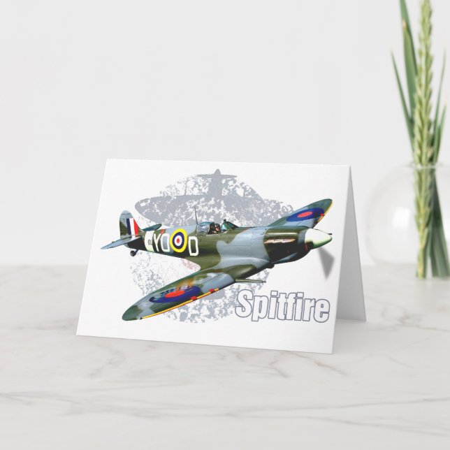 Tarjeta Spitfire Supermarine (Anverso)
