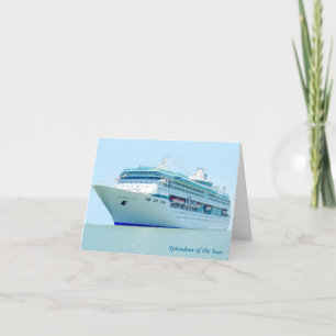 Tarjeta Splendid Cruise Ship Personalizado Note Card