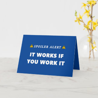 Tarjeta Spoiler Alert Funciona Fundadosamente Sobriedad Cu