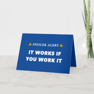 Tarjeta Spoiler Alert Funciona Fundadosamente Sobriedad Cu
