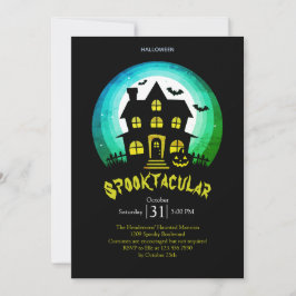Tarjeta Spooktacular Spookhouse Halloween Party