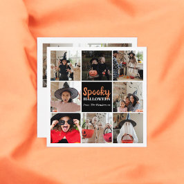Tarjeta Spooky Halloween Photo Card