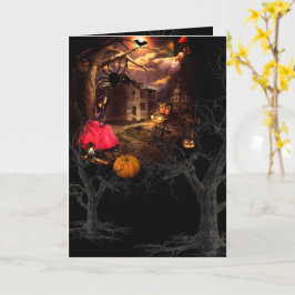 Tarjeta Spooky Happy Haunting Halloween Card