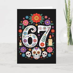 Tarjeta Spooky Haunted Seis Siete Tendencia 67 Gen Alpha