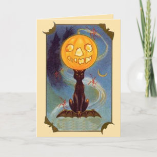 Tarjeta Spooky Vintage Halloween Card