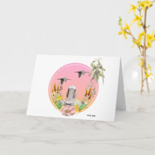Tarjeta Spoonbill and Wildlife Blank